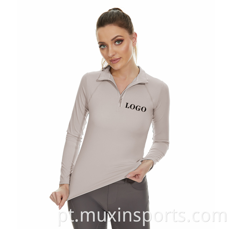 pink gray base layer horse riding